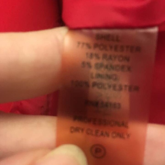 Tommy Hilfiger Red Scarlet Womens fitted Blazer 8 - Picture 5 of 8